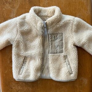 GAP Cream baby Jacket Sherpa style